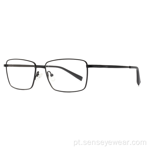 Eyewear de moldura óptica de titânio de titânia sofisticada óculos de óculos